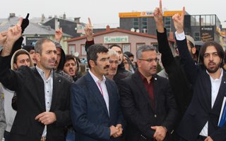 İsrail'i Erzurum'dan protesto ettiler