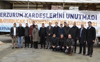 Palandöken'den Türkmenlere Yardım Tır'ı