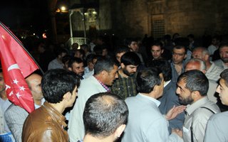 Erzurum'da Mısır olayları protestosu