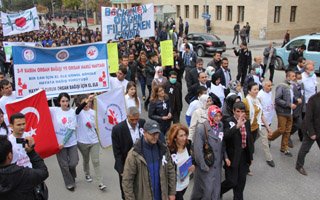 Erzurum'da organ bağışına destek yürüyüşü