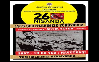 Ermeni soykırımı için yürüyecekler