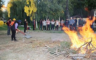 Mühendislere orman yangınına müdahale eğitimi