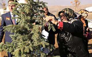 Erzurumlu kadınlar hatıra ormanı oluşturdu