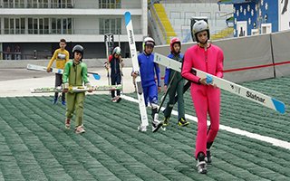 Gürcü sporcular kamp için Erzurum'u tercih etti