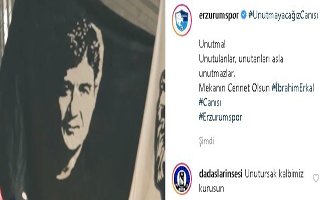 BB Erzurumspor İbrahim Erkal’ı andı