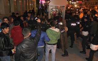 Erzurum'da derbi maç sonrası olaylar çıktı