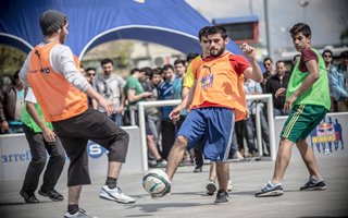 Sokak futbolu turnuvası Erzurum'da 