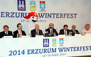 Erzurum'da wınterfest (kış festivali) başladı