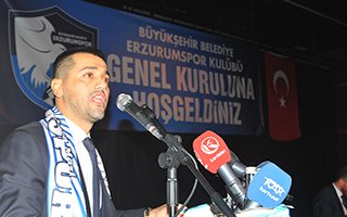 B.B Erzurumspor'da yeni Başkanı Hüseyin Üneş 
