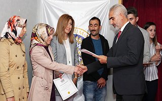 Tortum'da yeni girişimciler sertifikalarını aldı 