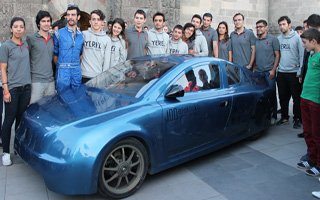 'YEREL T1' otomobili Erzurum'a geldi