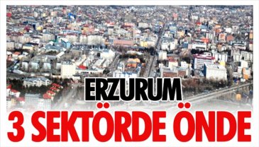 Erzurum 3 sektörde önde