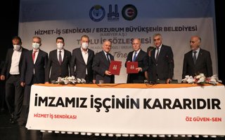 Büyükşehir’de toplu iş sözleşme sevinci