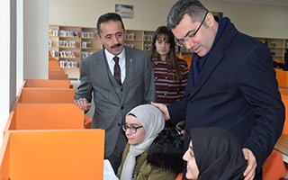 En büyük kütüphane Erzurum'da hizmete açıldı