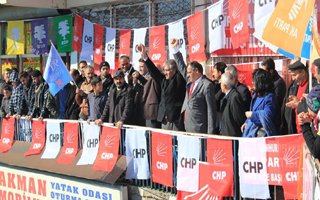 CHP Hınıs ilçesinde miting yaptı