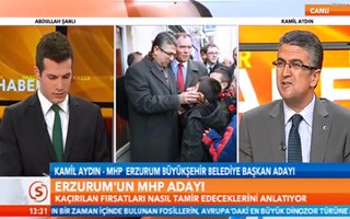 MHP'li Aydın Samanyolu TV'nin konuğuydu