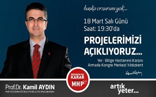 MHP'li Aydın 18 Mart'ta projelerini açıklıyor