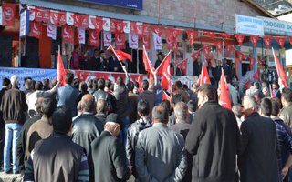 Şenkaya ilçesinde Saadet Partisi coşkusu