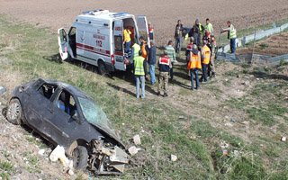 Erzurum'da feci kaza: 1 ölü 4 yaralı