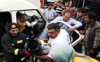 Erzurum'da kaza: 1 ölü 9 yaralı