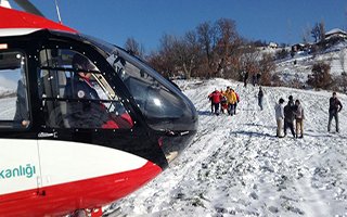 Helikopter ambulans Türkiye birincisi oldu!