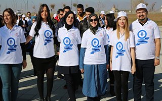 Erzurum'da diyabete dikkat çeken yürüyüş