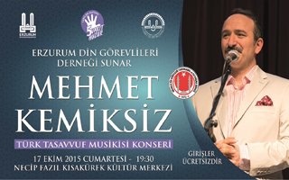 Erzurum'da Tasavvuf Musikisi Konseri