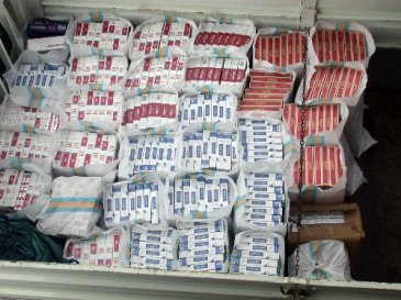Erzurum'da 51 bin paket sigara yakalandı
