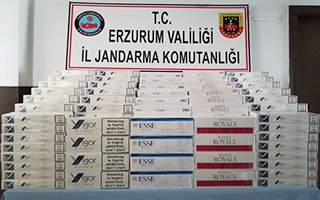 Erzurum Jandarmada'dan sigara operasyonu