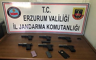 Erzurum'da silah kaçakçılarına operasyon