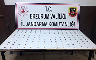 Erzurum'da Venedik dönemine ait sikkeler ele geçirildi 