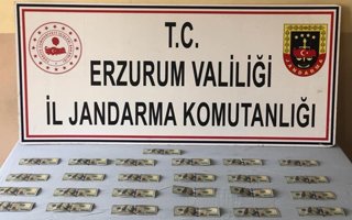 Erzurum’da 2 bin 500 sahte dolar ele geçirildi