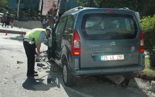 Trafik kazası 1 yaralı 