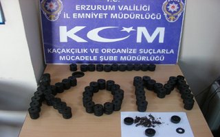Erzurum'da 1 kilo afyon sakızı ele geçirildi