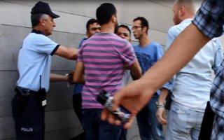 Kavgacı gence güven timi ile müdahale 