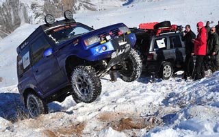 Erzurum'da nefes kesen Offroad gösterisi