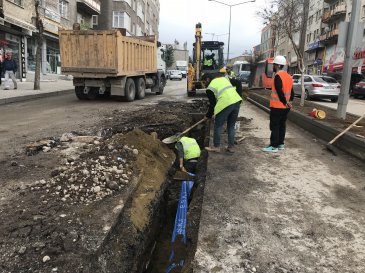 Erzurum'un içme suyu şebekeleri yenileniyor