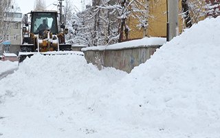 Palandöken belediyesi kar mesaisinde