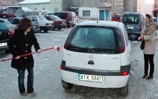 Erzurum'da soğuk hava etkili oluyor