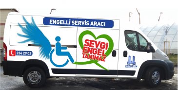 Engelli öğrencilere ücretsiz servis hizmeti