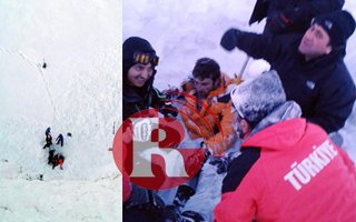 Palandöken'de iki kayakçı çığ altında kaldı