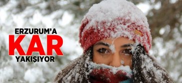 Erzurum'da kar yağışı hayatı olumsuz etkiliyor