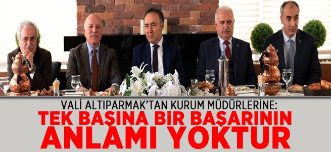 "Tek Başına Bir Başarının Anlamı Yoktur"