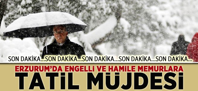 Engelli Ve Hamile Memurlara Kar Tatili