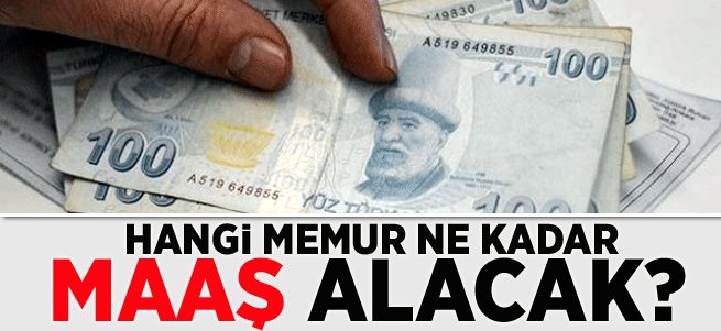 Hangi Memur Ne Kadar Maaş Alacak?