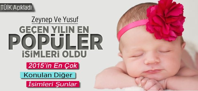 İşte geçen yılın en popüler çocuk isimleri