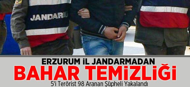 Jandarma Aranan 98 Suçluyu Yakaladı