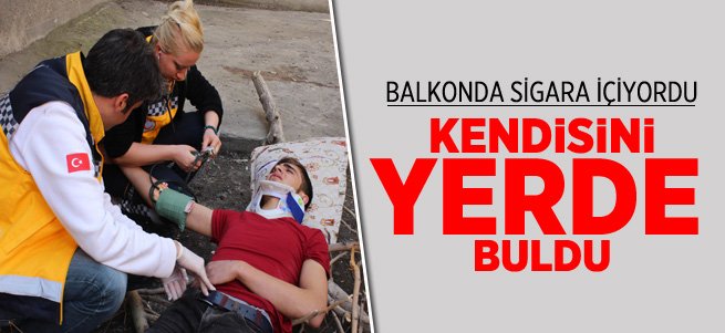 Balkonda sigara keyfi kötü bitti