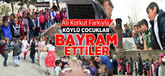 Köylü Çocuklar Ali Korkut Farkıyla Bayram Ettiler