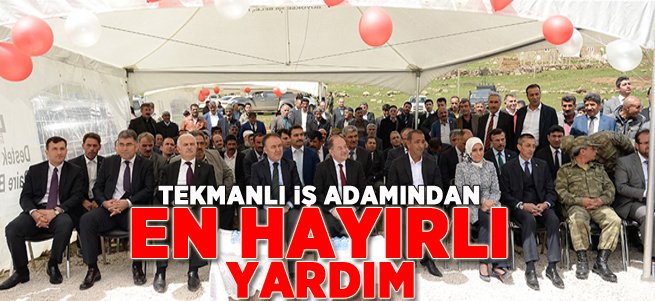 İş Adamı Ali Şeker'den Köyüne Yardım